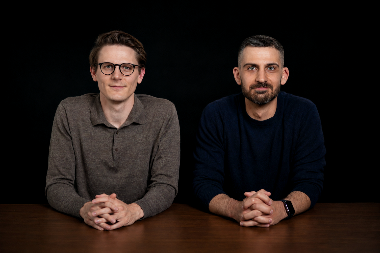 Iman und Leo im Podcast-Studio